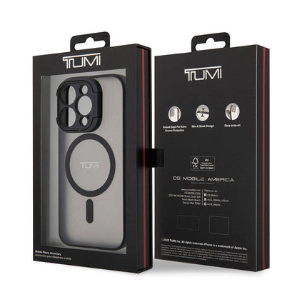 iPhone 15 Pro Max Kılıf TUMI Orjinal Lisanslı M-safe Şarj Özellikli Kamera Standlı Buzlu Mat Kılıf