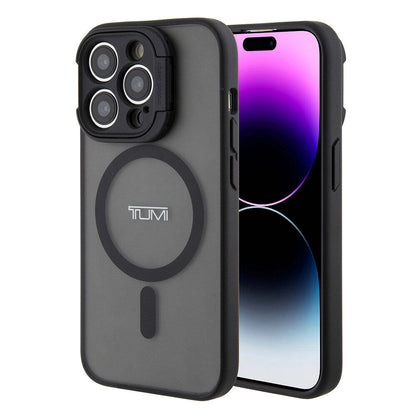 iPhone 15 Pro Max Kılıf TUMI Orjinal Lisanslı M-safe Şarj Özellikli Kamera Standlı Buzlu Mat Kılıf