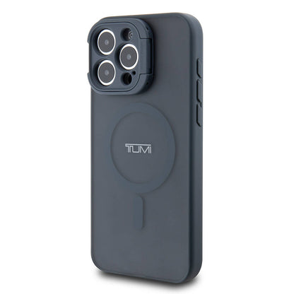 iPhone 15 Pro Max Kılıf TUMI Orjinal Lisanslı M-safe Şarj Özellikli Kamera Standlı Buzlu Mat Kılıf