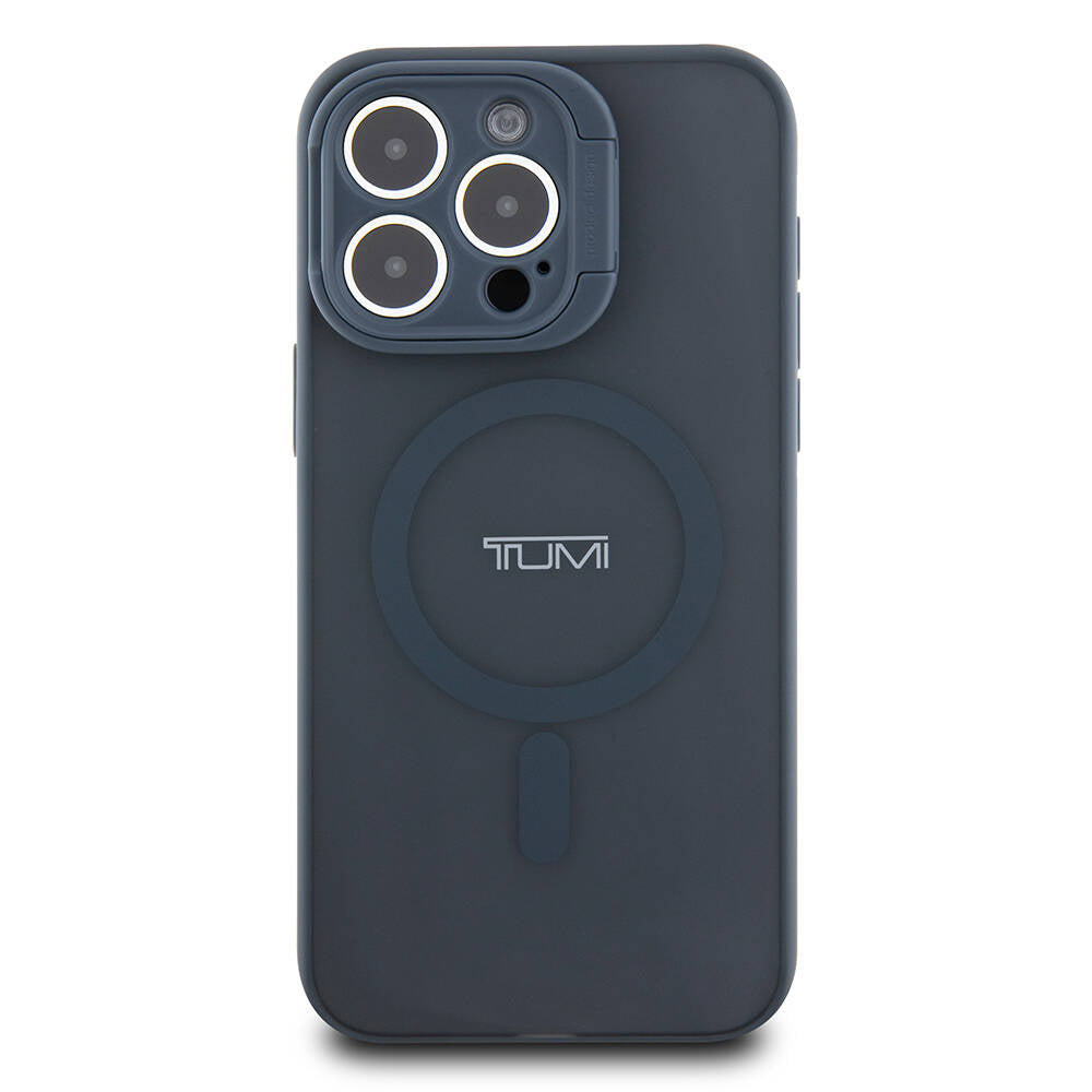 iPhone 15 Pro Max Kılıf TUMI Orjinal Lisanslı M-safe Şarj Özellikli Kamera Standlı Buzlu Mat Kılıf