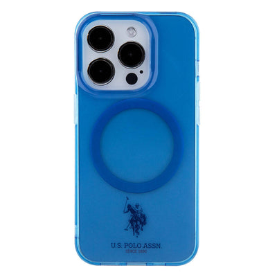 Apple iPhone 15 Pro Max Kılıf U.S. Polo Assn. Orjinal Lisanslı Magsafe Şarj Özellikli Transparan Tasarım Kapak Mor