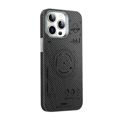 iPhone 15 Pro Max Kılıf Wiwu HHX-016 Karbon Fiber 600D Mars Kevlar Kılıf