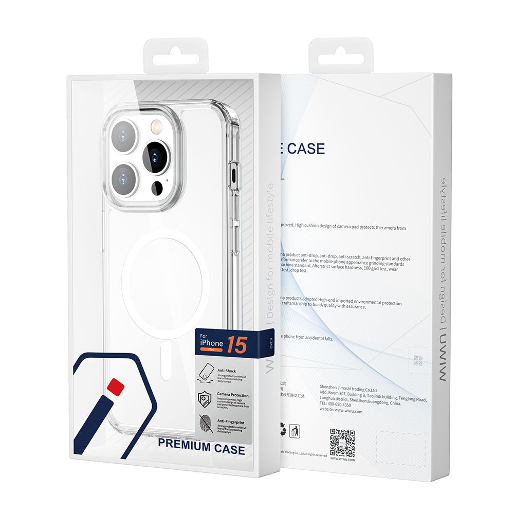 iPhone 15 Pro Max Kılıf Wiwu MCC-101 Magnetic Crystal Sert PC Kılıf