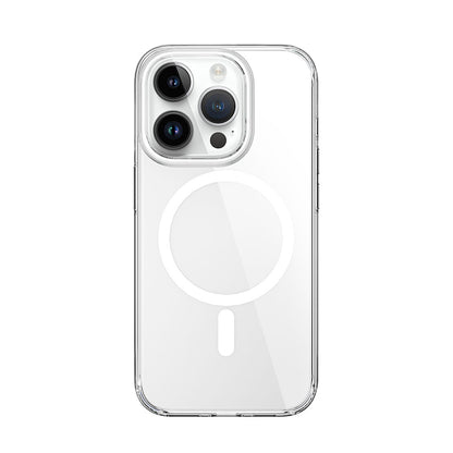 iPhone 15 Pro Max Kılıf Wiwu ZYS-013 M-safe Şarj Özellikli Renkli Kamera Çerçeveli Şeffaf Jelly Kılıf