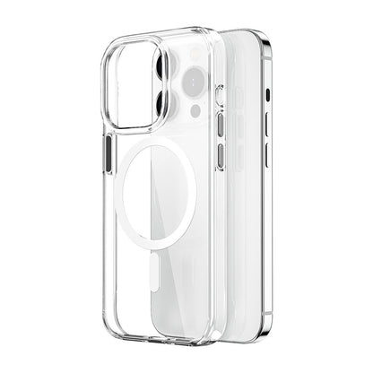 iPhone 15 Pro Max Kılıf Wiwu ZYS-013 M-safe Şarj Özellikli Renkli Kamera Çerçeveli Şeffaf Jelly Kılıf