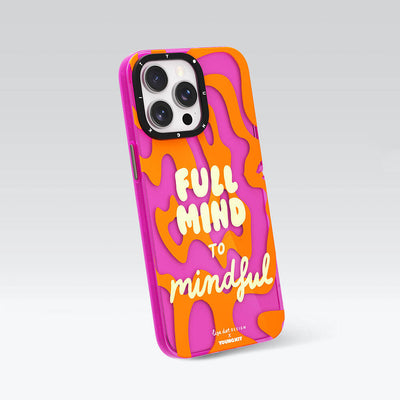 Apple iPhone 15 Pro Max Kılıf Yazı Desenli Youngkit Mindfulness Serisi Kapak Mavi