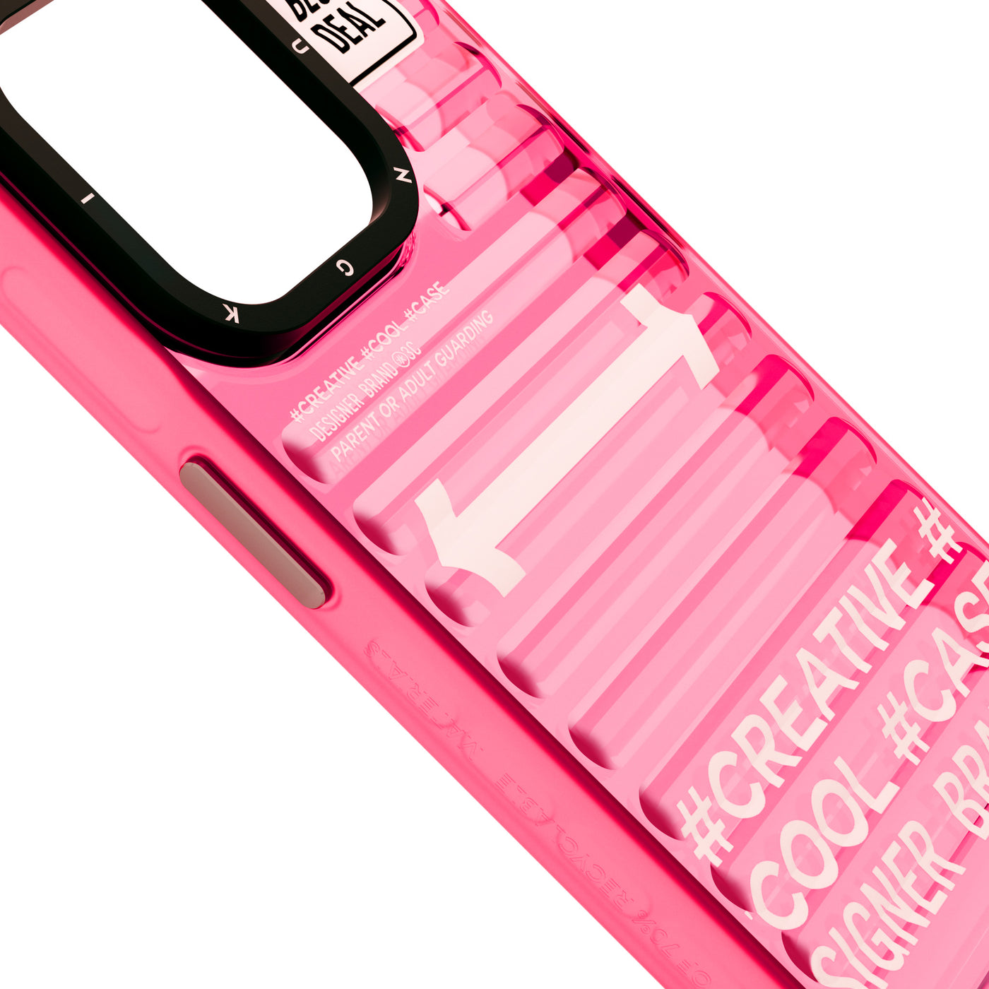 Apple iPhone 15 Pro Max Kılıf YoungKit Luggage FireFly Serisi Kapak Pembe