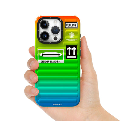 Apple iPhone 15 Pro Max Kılıf YoungKit The Secret Color Serisi Kapak Yeşil