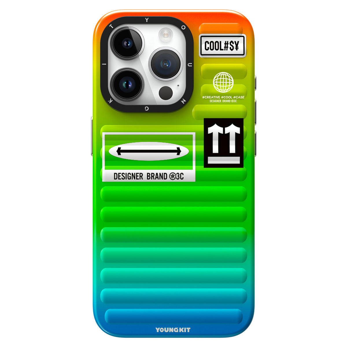 Apple iPhone 15 Pro Max Kılıf YoungKit The Secret Color Serisi Kapak Yeşil