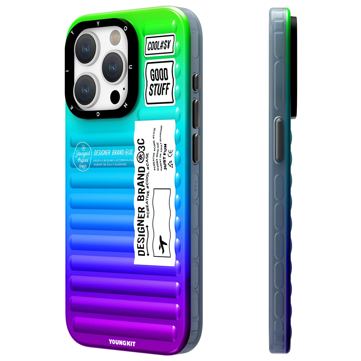 Apple iPhone 15 Pro Max Kılıf YoungKit The Secret Color Serisi Kapak Mor