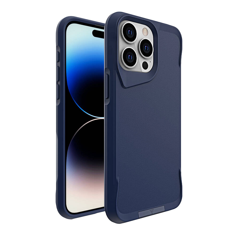 iPhone 15 Pro Max Kılıf Zore Airbag Kenarlı T-Max Mat Standlı Kılıf