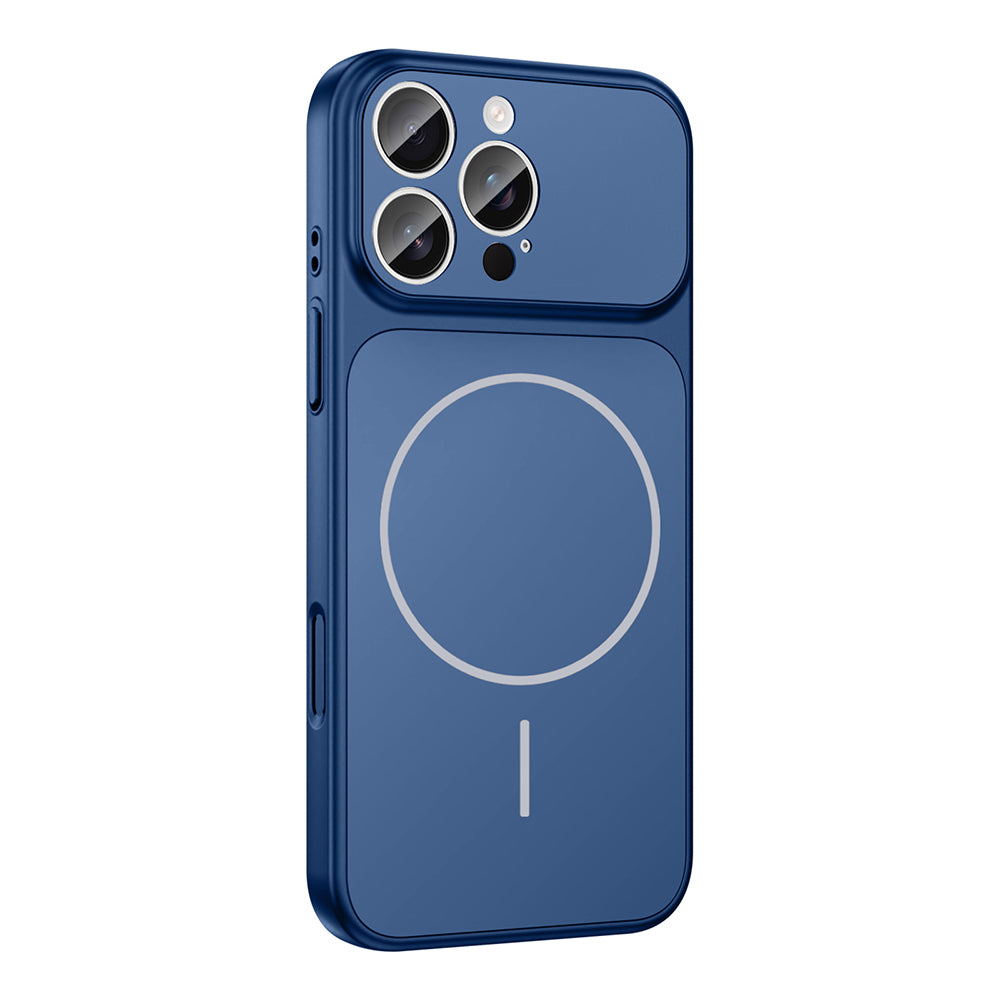 Apple iPhone 15 Pro Max Kılıf Zore M-Safe Şarj Özellikli Kamera Korumalı Formen Kapak Siyah