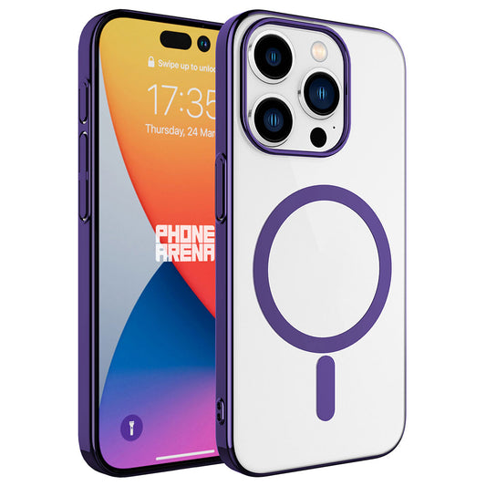 iPhone 15 Pro Max Kılıf Zore Wireless Şarj Özellikli Pixel M-safe Kılıf