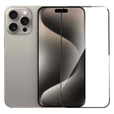 Apple iPhone 15 Pro Max Wiwu GT-010 Anti-Reflective Polimer Oleofobik Kaplama Ultra İnce Temperli Cam Ekran Koruyucu Siyah