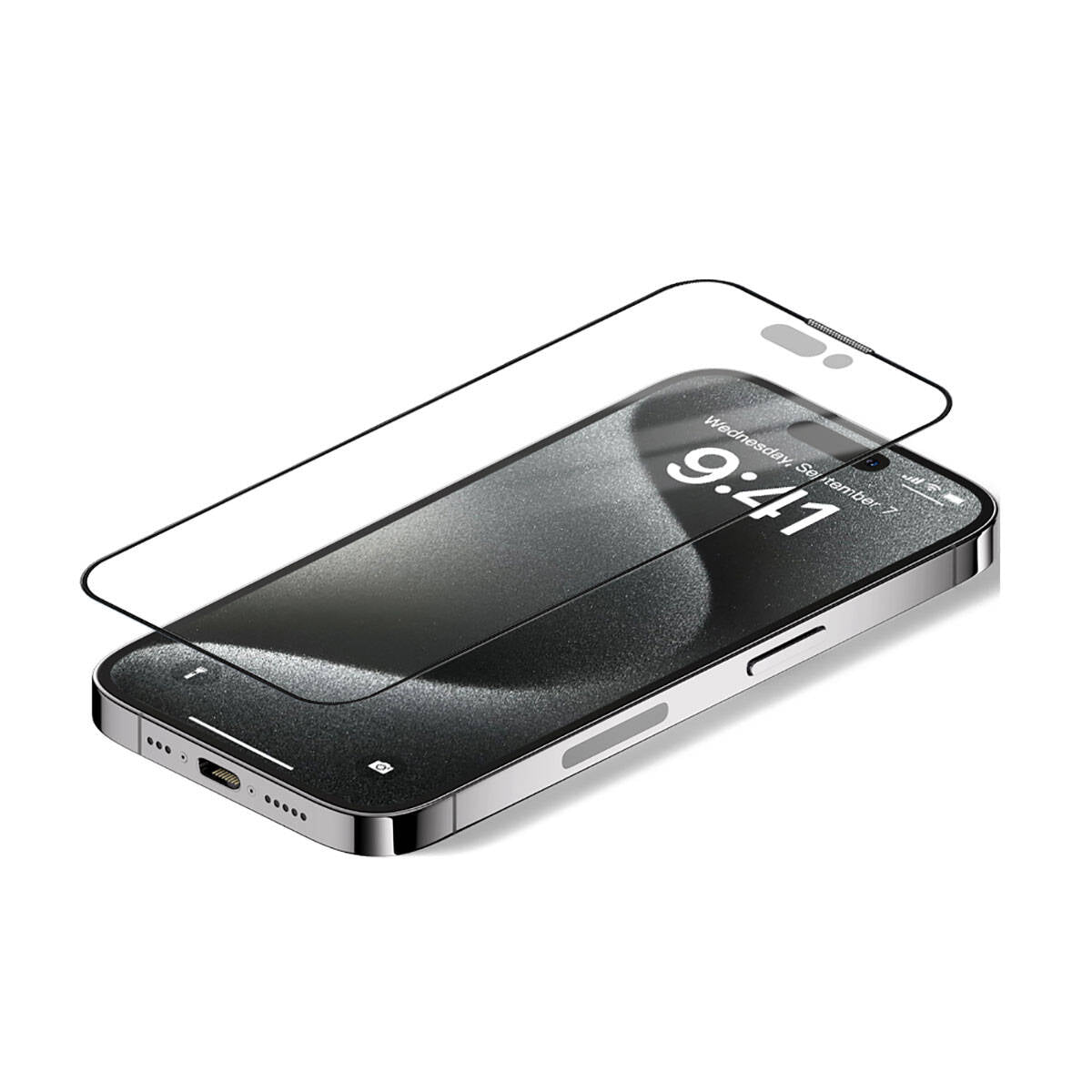 iPhone 15 Pro Max Wiwu iVista Screen Matte Ultra Güçlü Temperli Mat Ekran Koruyucu