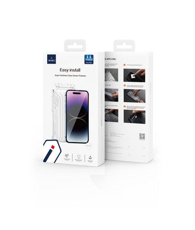 Apple iPhone 15 Pro Max Wiwu SQ-005 Easy İnstall iVista Super Hardness Ekran Koruyucu Siyah