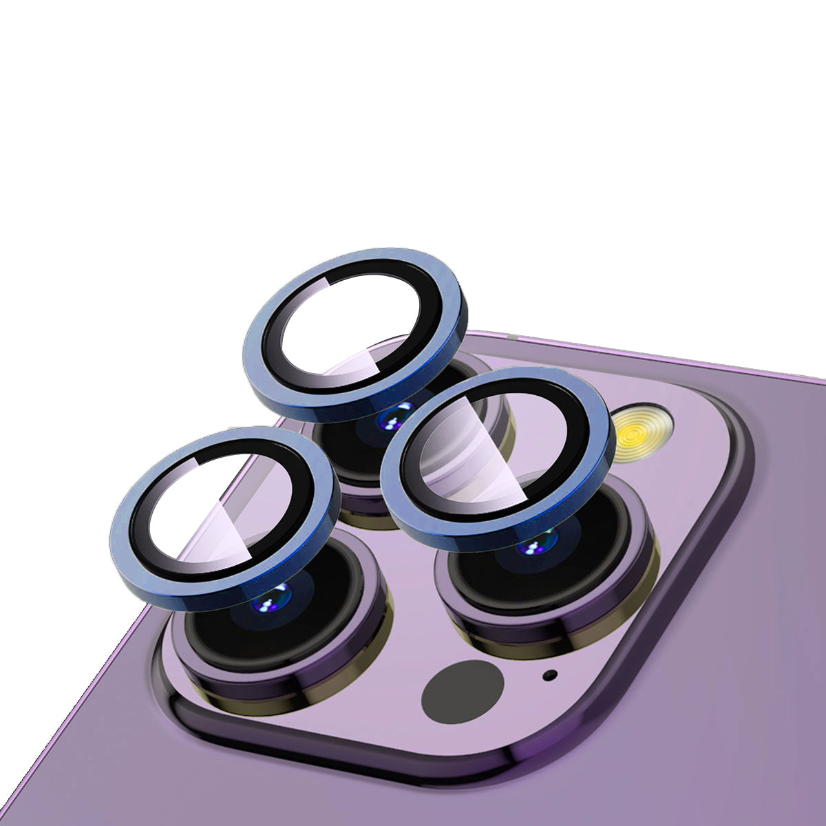 iPhone 15 Pro Max Zore CL-12 Premium Safir Parmak İzi Bırakmayan Anti-Reflective Kamera Lens Koruyucu
