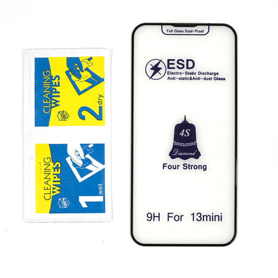 Apple iPhone 15 Pro Max Zore Rika Premium Temperli Cam Ekran Koruyucu Siyah