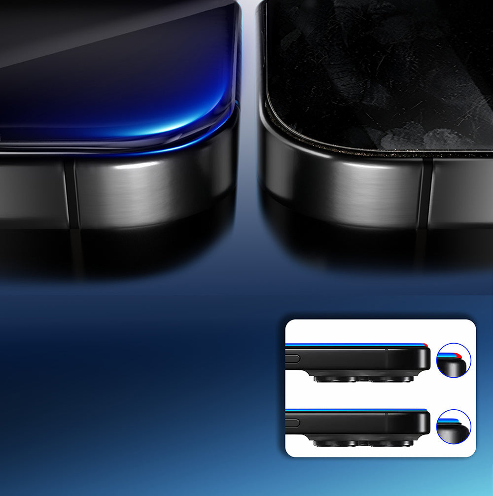 iPhone 15 Pro Mohseven Safir Coating 3D Glue Privacy Hayalet Temperli Cam Ekran Koruyucu