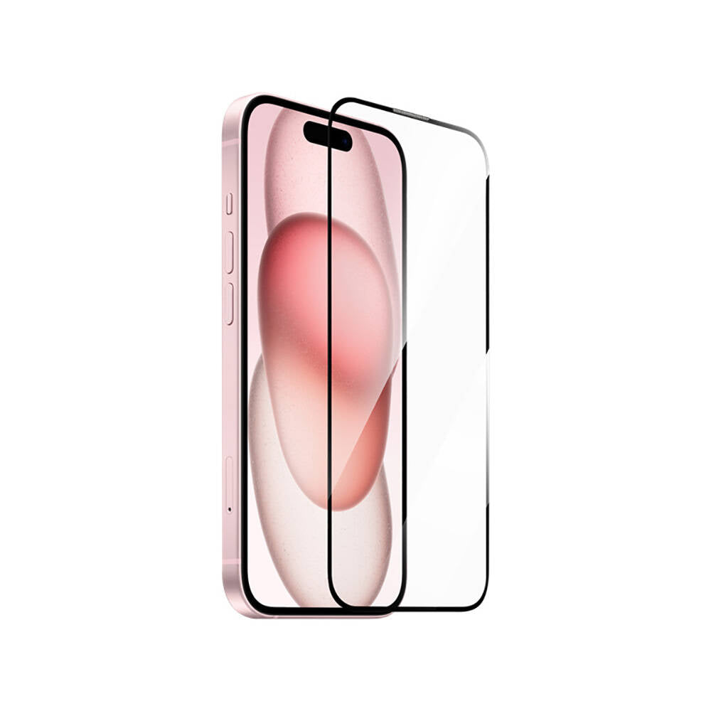 iPhone 15 Wiwu GT-014 Polimer Oleofobik Kaplama Şeffaf Pürüzsüz Temperli Cam Ekran Koruyucu 25'li Paket