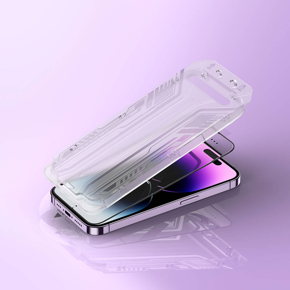 iPhone 15 Wiwu SQ-005 Easy İnstall iVista Super Hardness Ekran Koruyucu