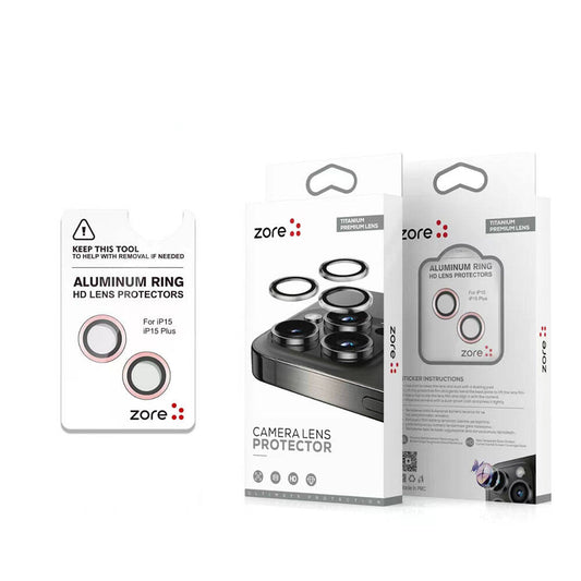 iPhone 15 Zore Safir CL-15 Parmak İzi Bırakmayan Anti-Reflective Kamera Lens Koruyucu