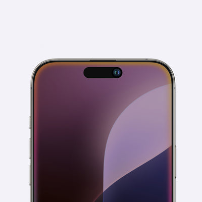 Apple iPhone 16 Amazingthing Radix Privacy Parmak İzi Bırakmayan Temperli Cam Ekran Koruyucu Siyah