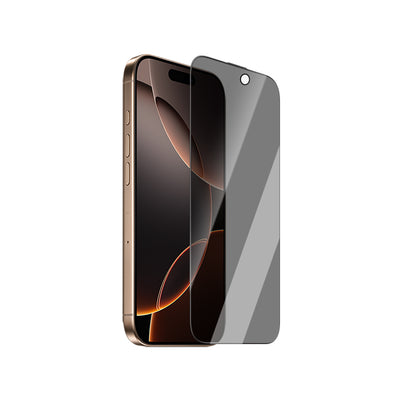Apple iPhone 16 CaseWorld 0.25mm Privacy 3D Temperli Cam Ekran Koruyucu + Uygulama Aparatlı Siyah