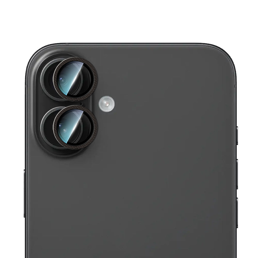 iPhone 16 CaseWorld Karbon Fiber Serisi Anti Reflective Ultra Clear Full Kamera Lens Koruyucu