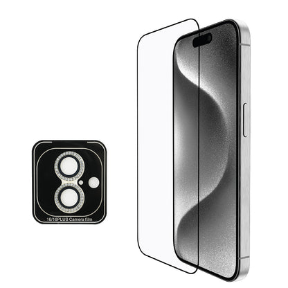 iPhone 16 Guess Orjinal Lisanslı Kılıf + Ekran Koruyucu + Lens Koruyucu 3in1 Aksesuar Seti