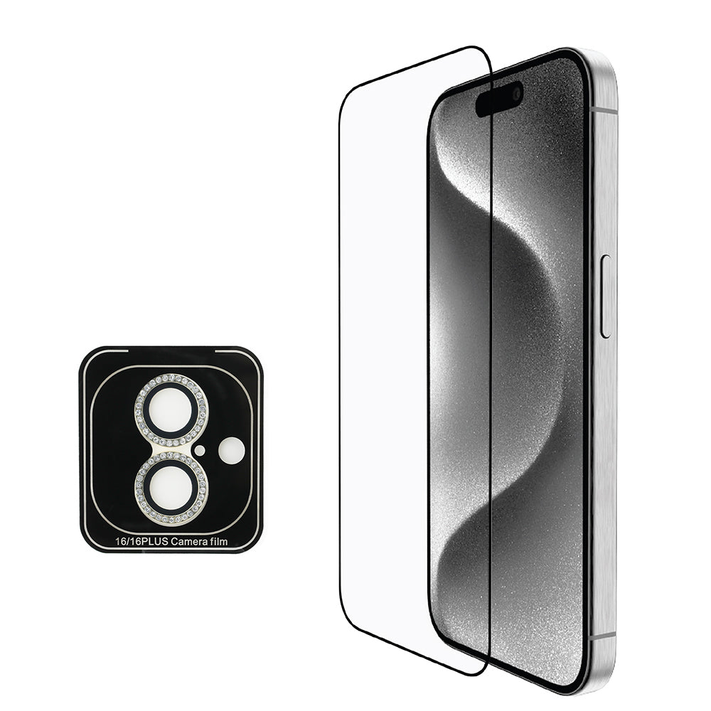 iPhone 16 Guess Orjinal Lisanslı Kılıf + Ekran Koruyucu + Lens Koruyucu 3in1 Aksesuar Seti