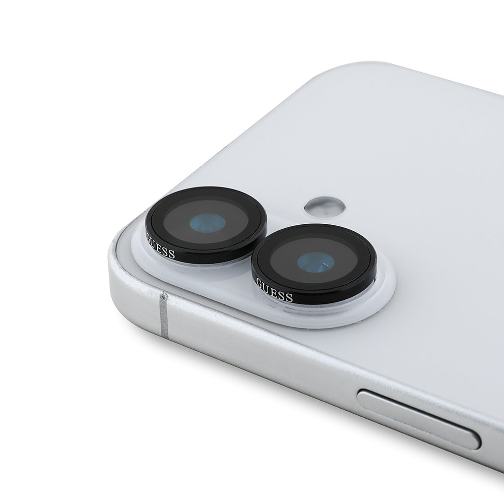 iPhone 16 Guess Orjinal Lisanslı Metal Kamera Lens Koruyucu