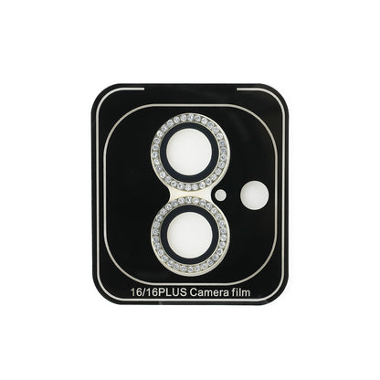 iPhone 16 Guess Orjinal Lisanslı Rhinestone Taşlı Lens Koruyucu