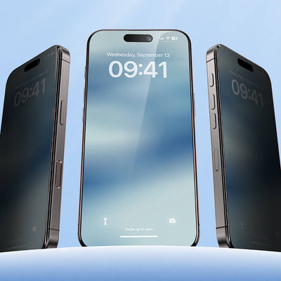 Apple iPhone 16 Hidrofobik Ve Oleofobik Özellikli Benks Privacy Air Shield 0.4mm Ekran Koruyucu 10'lu Paket Şeffaf