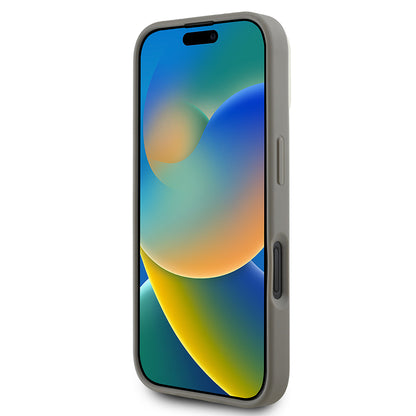 iPhone 16 Kılıf DKNY Orjinal Lisanslı M-safe Şarj Özellikli 3D Yazılı Checkered Pattern Kılıf