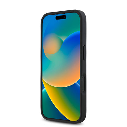 iPhone 16 Kılıf DKNY Orjinal Lisanslı M-safe Şarj Özellikli 3D Yazılı Repeat Pattern Kılıf