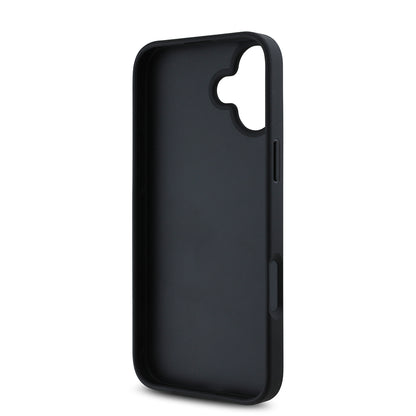 iPhone 16 Kılıf Guess Orjinal Lisanslı Gül Baskılı Büyük Metal Logo Dizaynlı Kılıf