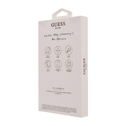 iPhone 16 Kılıf Guess Orjinal Lisanslı M-safe Şarj Özellikli 4G Desenli Yazı Logolu Peony Kılıf