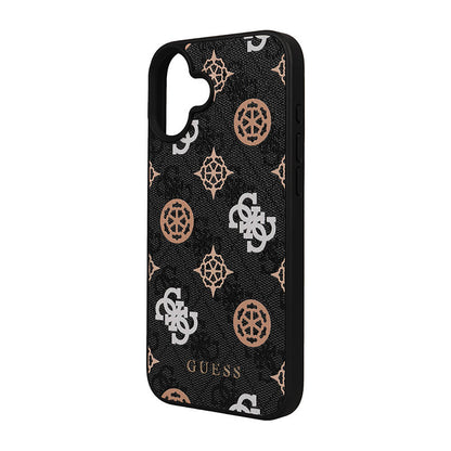 iPhone 16 Kılıf Guess Orjinal Lisanslı M-safe Şarj Özellikli 4G Desenli Yazı Logolu Peony Kılıf
