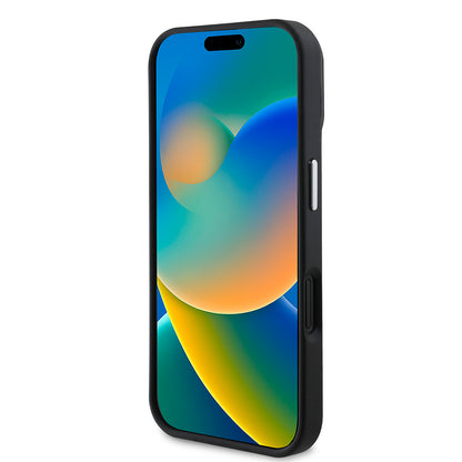 iPhone 16 Kılıf Guess Orjinal Lisanslı M-safe Şarj Özellikli Grained Triangle Kılıf