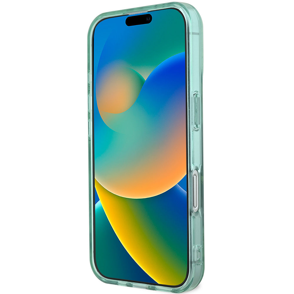 iPhone 16 Kılıf Guess Orjinal Lisanslı M-safe Şarj Özellikli IML Baskılı Jungle Ring Kılıf
