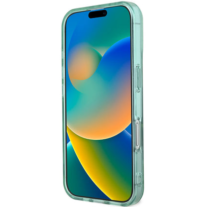 iPhone 16 Kılıf Guess Orjinal Lisanslı M-safe Şarj Özellikli IML Baskılı Jungle Ring Kılıf