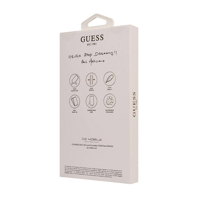 Apple iPhone 16 Kılıf Guess Orjinal Lisanslı Magsafe Şarj Özellikli Small 4G Classic Kapak Kahverengi