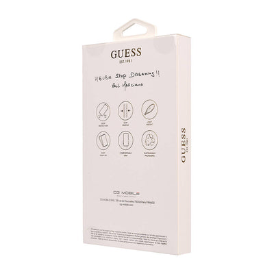 Apple iPhone 16 Kılıf Guess Orjinal Lisanslı Magsafe Şarj Özellikli Small 4G Classic Kapak Kahverengi