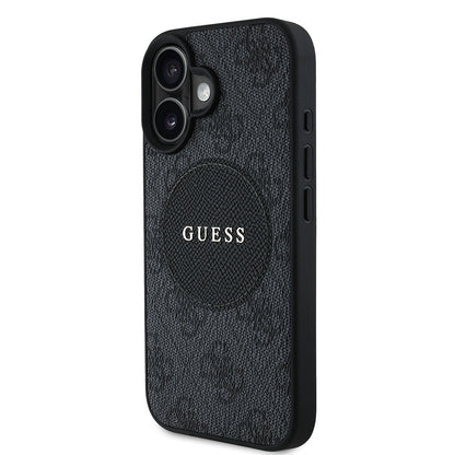 iPhone 16 Kılıf Guess Orjinal Lisanslı M-safe Şarj Özellikli Yazı Logolu Circle Classic Kılıf