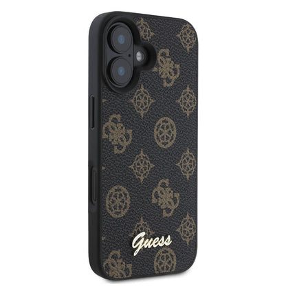 iPhone 16 Kılıf Guess Orjinal Lisanslı M-safe Şarj Özellikli Yazı Logolu Peony Kılıf