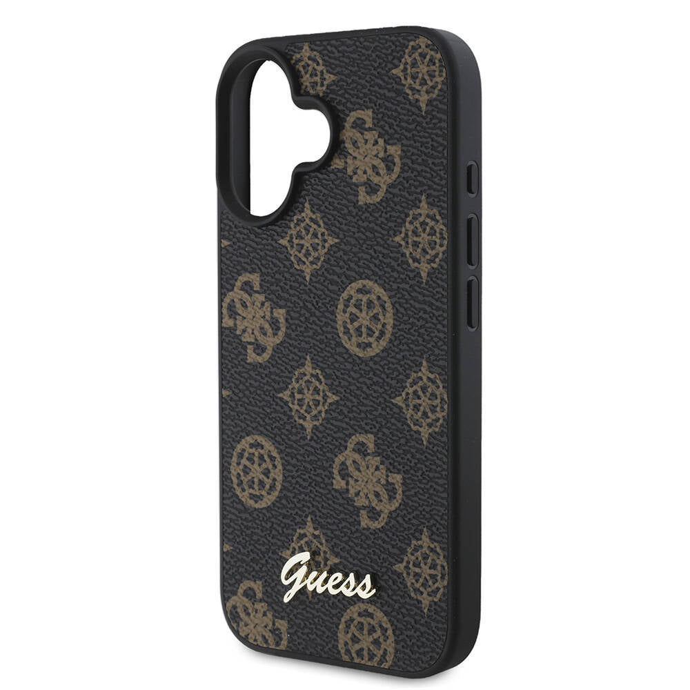 iPhone 16 Kılıf Guess Orjinal Lisanslı M-safe Şarj Özellikli Yazı Logolu Peony Kılıf