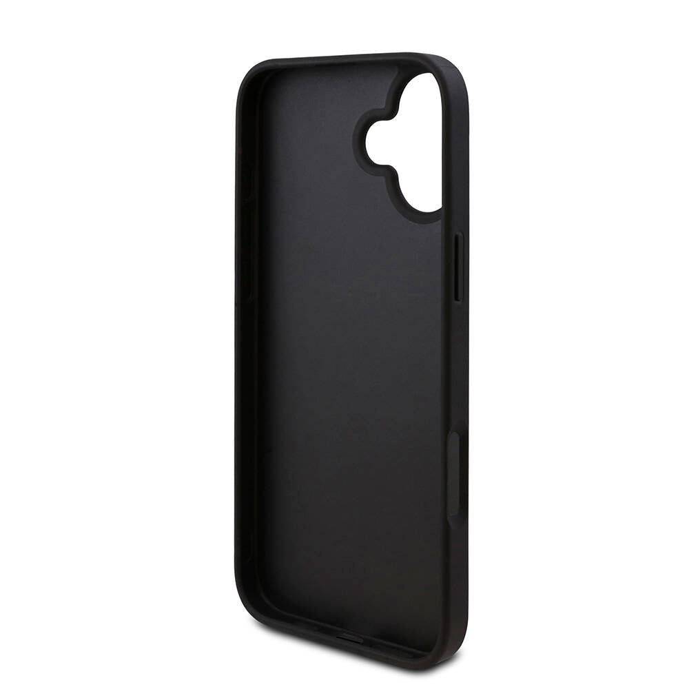 iPhone 16 Kılıf Guess Orjinal Lisanslı PU Deri 4G Desenli Üçgen Logolu Kılıf