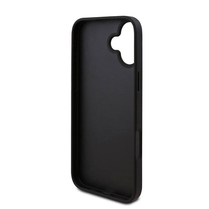 iPhone 16 Kılıf Guess Orjinal Lisanslı PU Deri 4G Desenli Üçgen Logolu Kılıf