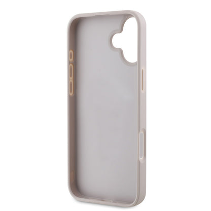 iPhone 16 Kılıf Guess Orjinal Lisanslı PU Deri Şerit Logo Dizaynlı Kılıf